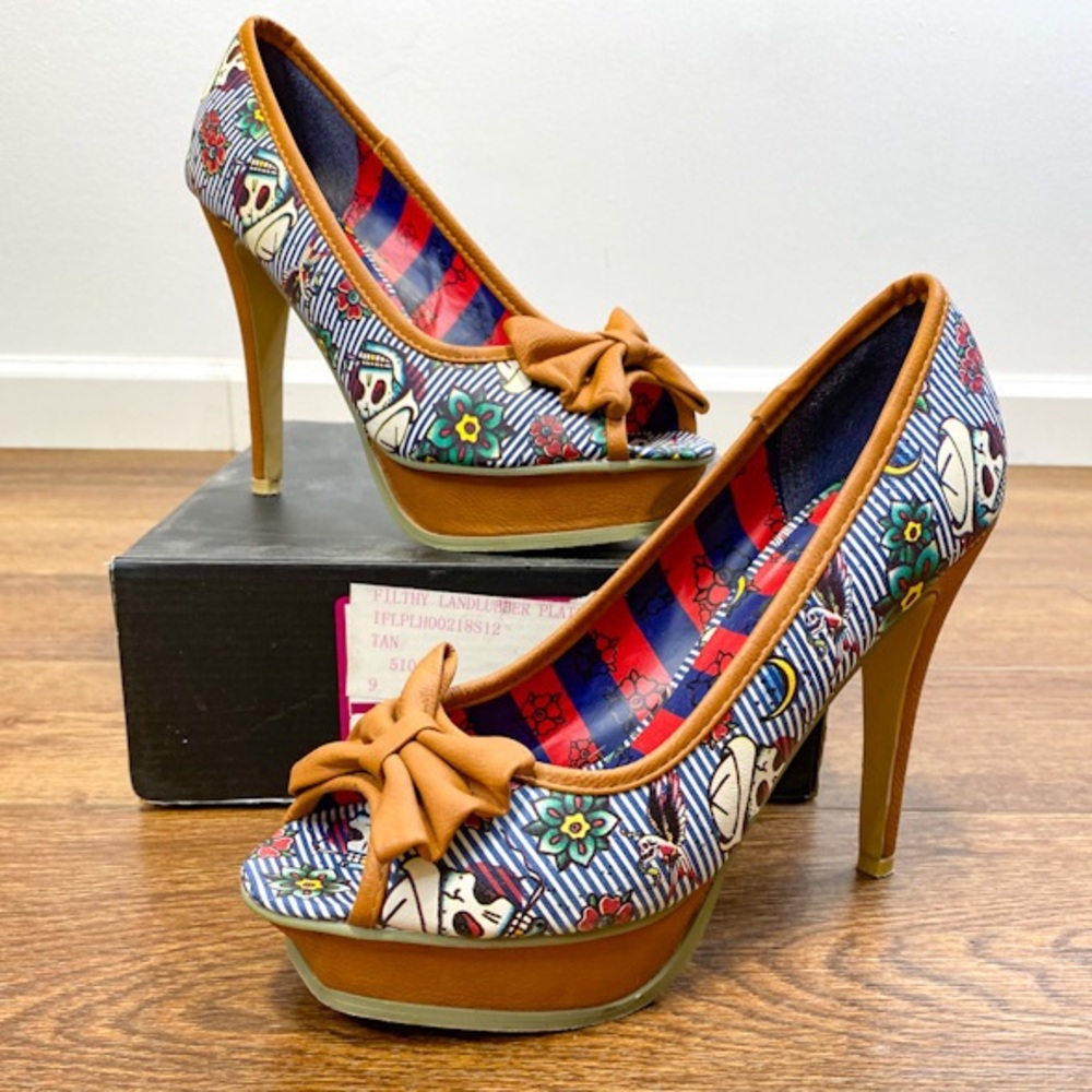 Rare Filthy Landlubber Peep Toes w/ Original Box